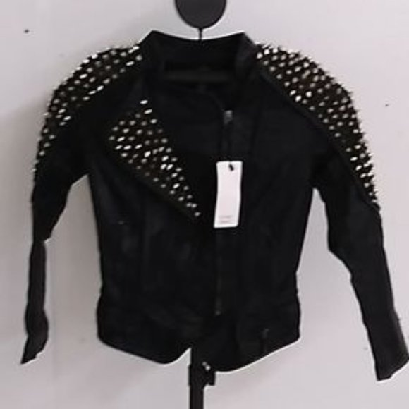 Chouyatou Jackets & Blazers - 🔥🔥Studded Faux Leather Biker Jacket 1277🔥🔥